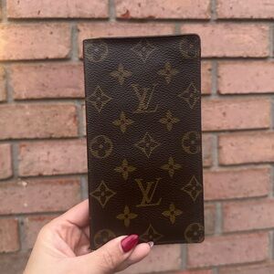 LOUIS VUITTON authentic Monogram Porte Valeurs Organizer long Wallet